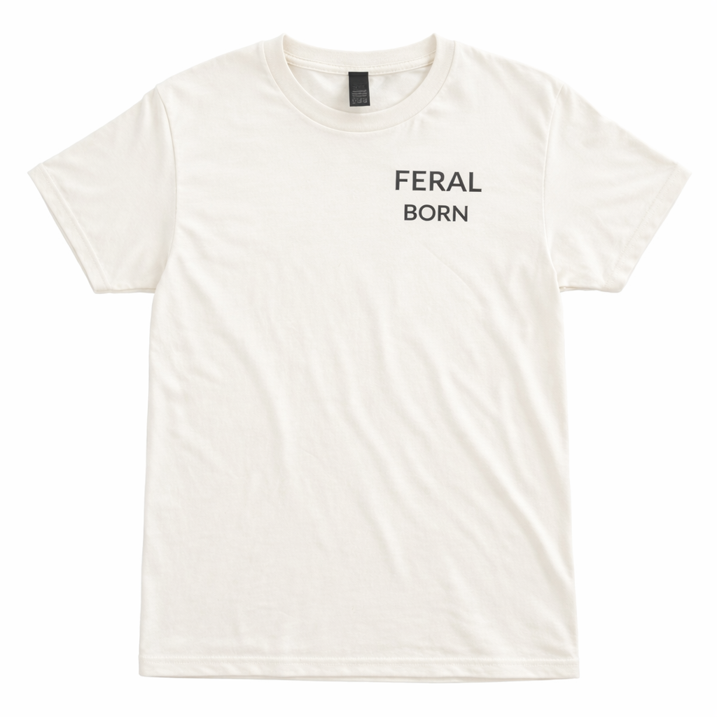 Raised Outside Tee-Natural