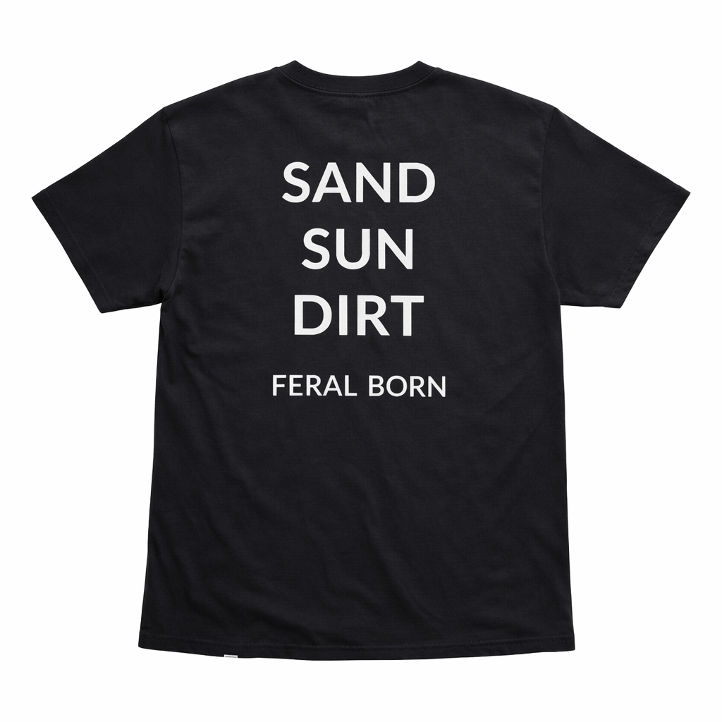 Sand. Sun. Dirt. Tee-Black