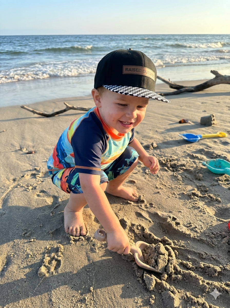 Raised Outside Snapback ages 2-5 y
