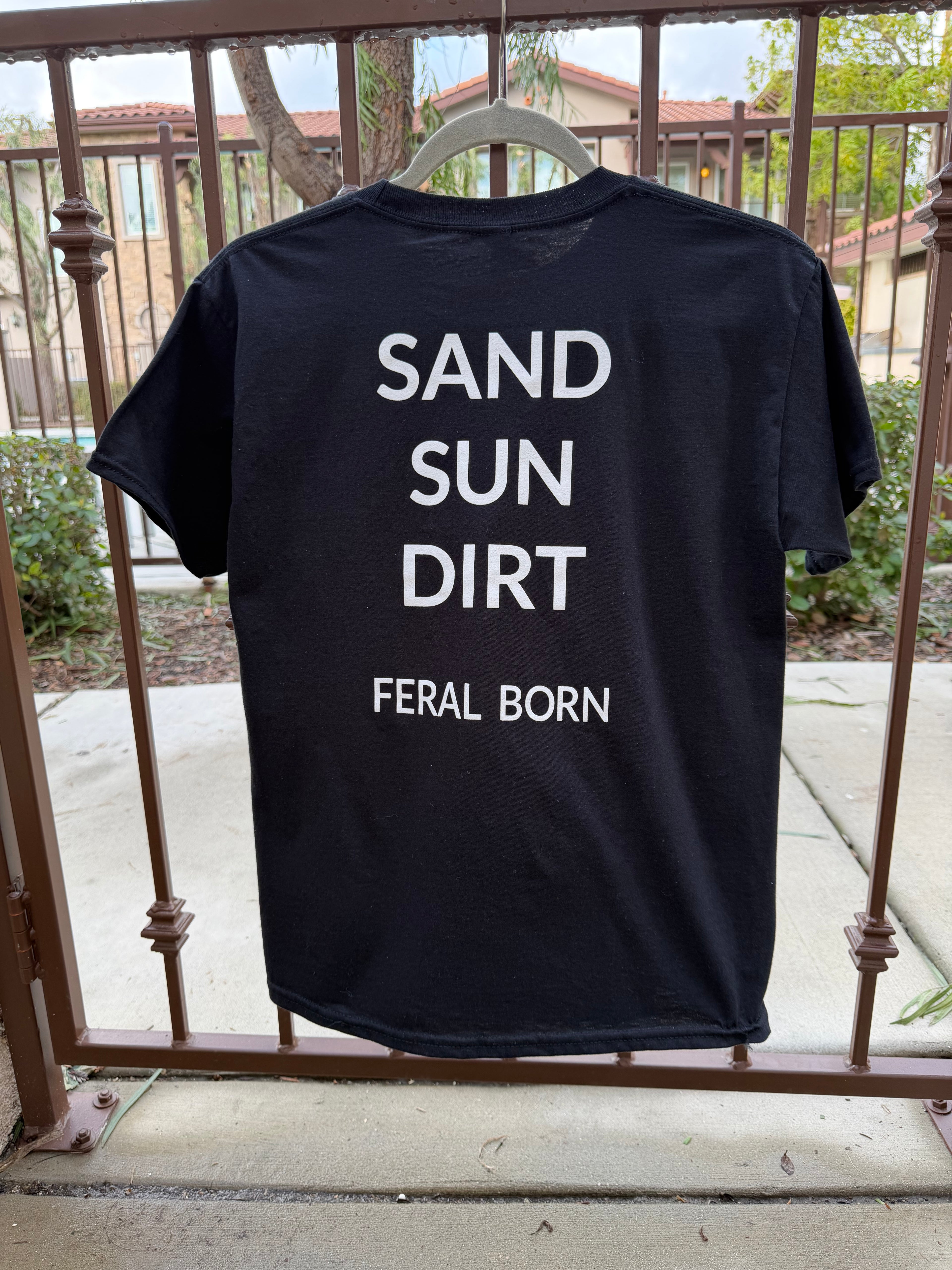 Sand. Sun. Dirt. Tee-Black