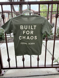 Built For Chaos Tee-Olive green