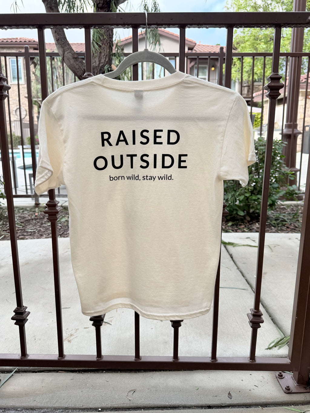Raised Outside Tee-Natural