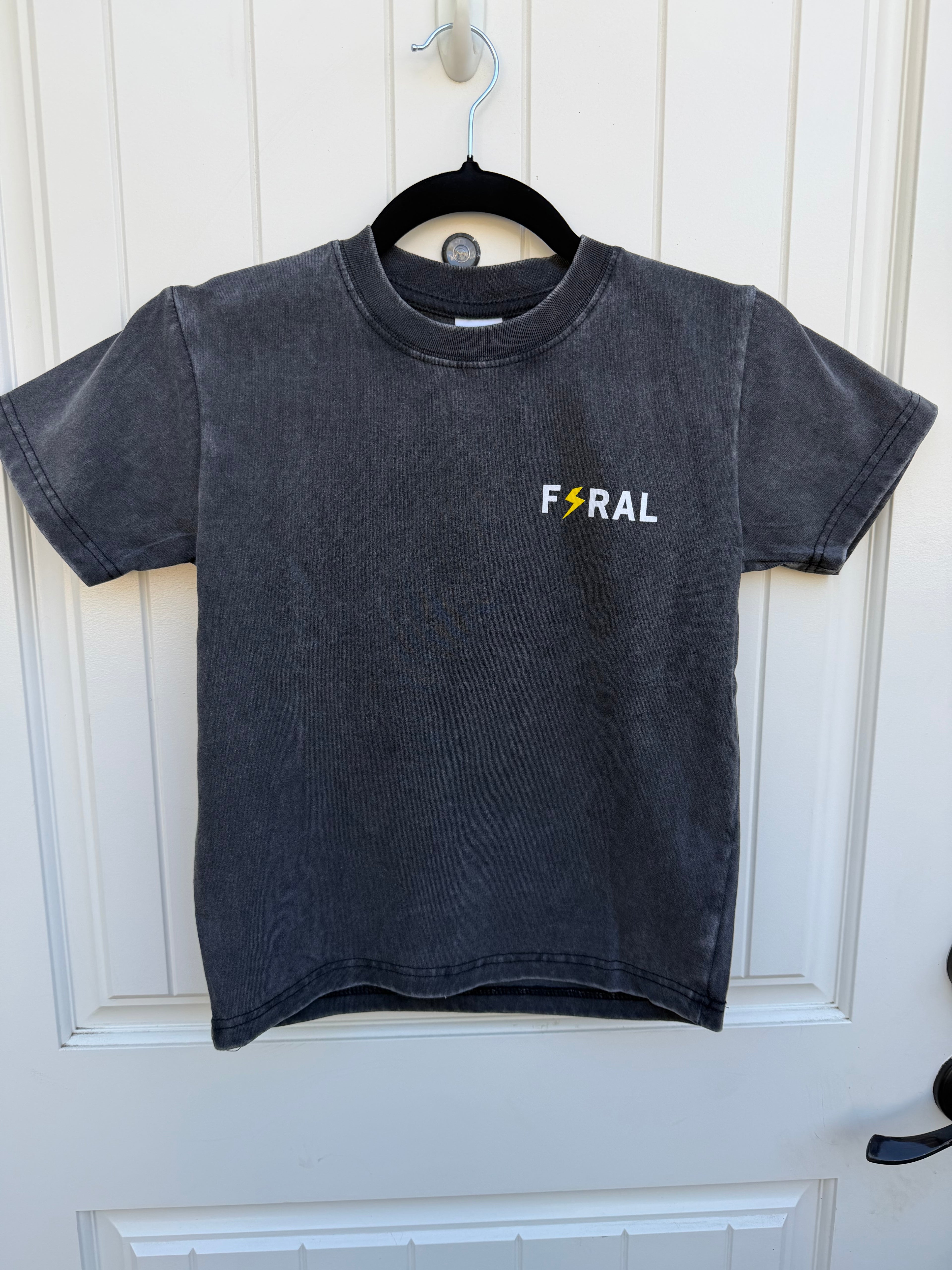 Feral Lightning Tee-Vintage Black