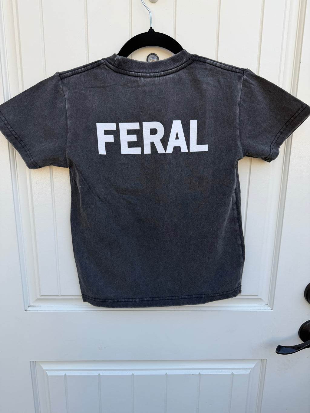 Feral Lightning Tee-Vintage Black