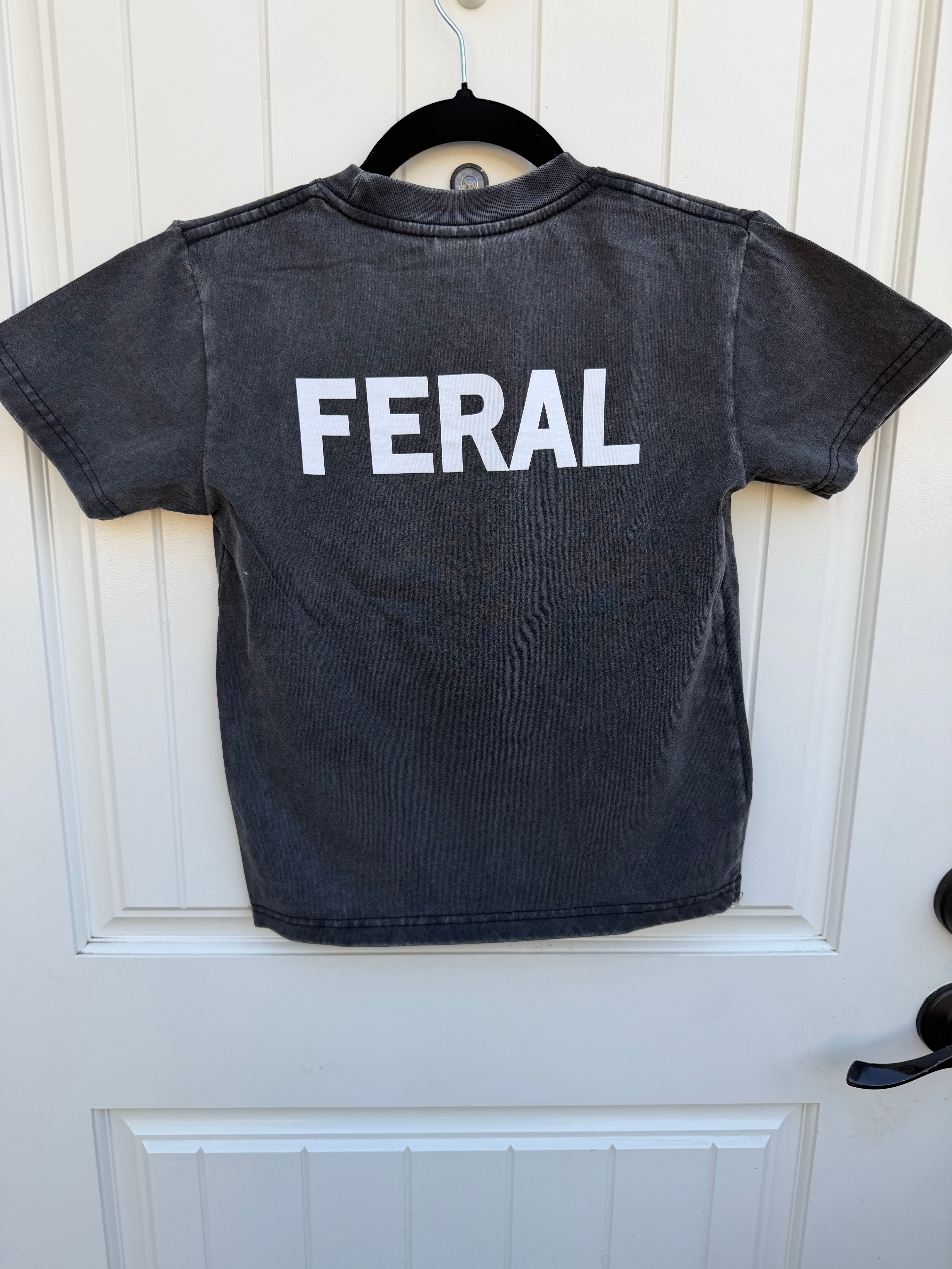 Feral Lightning Tee-Vintage Black